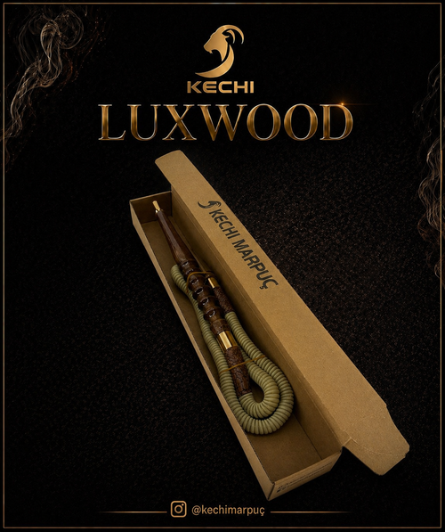 KECHI Luxwood gerçek keçi derisi el yapımı premium nargile marpucu